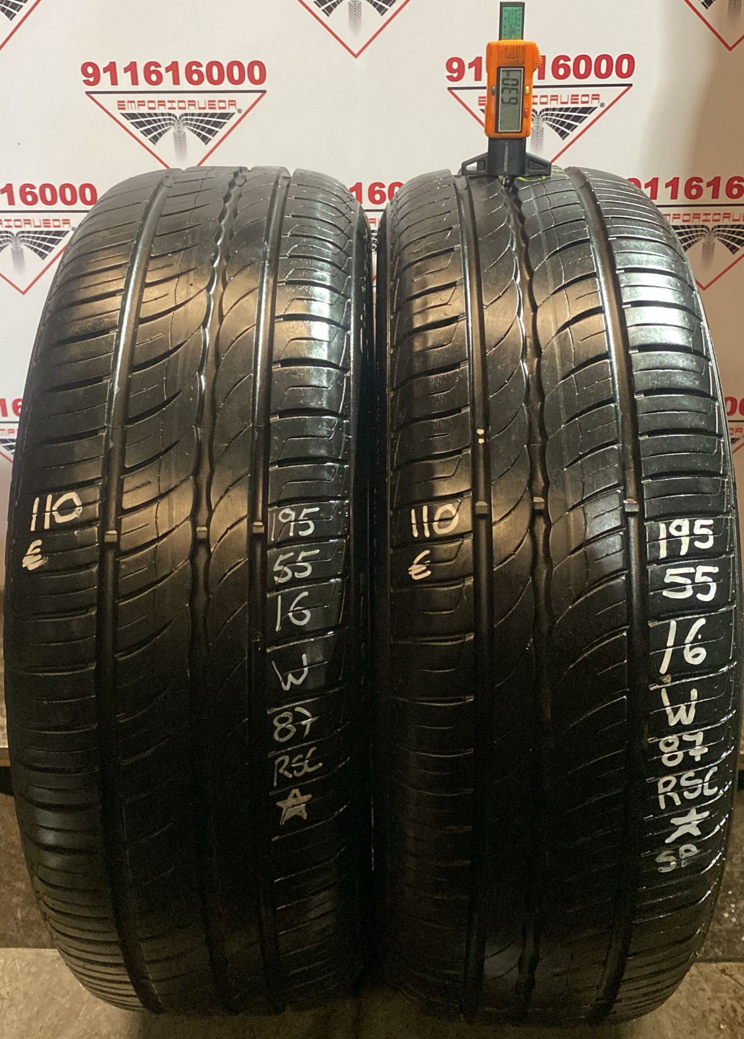 PIRELLI CINTURATO P7 USADO RSC 195/55 R16 87 W